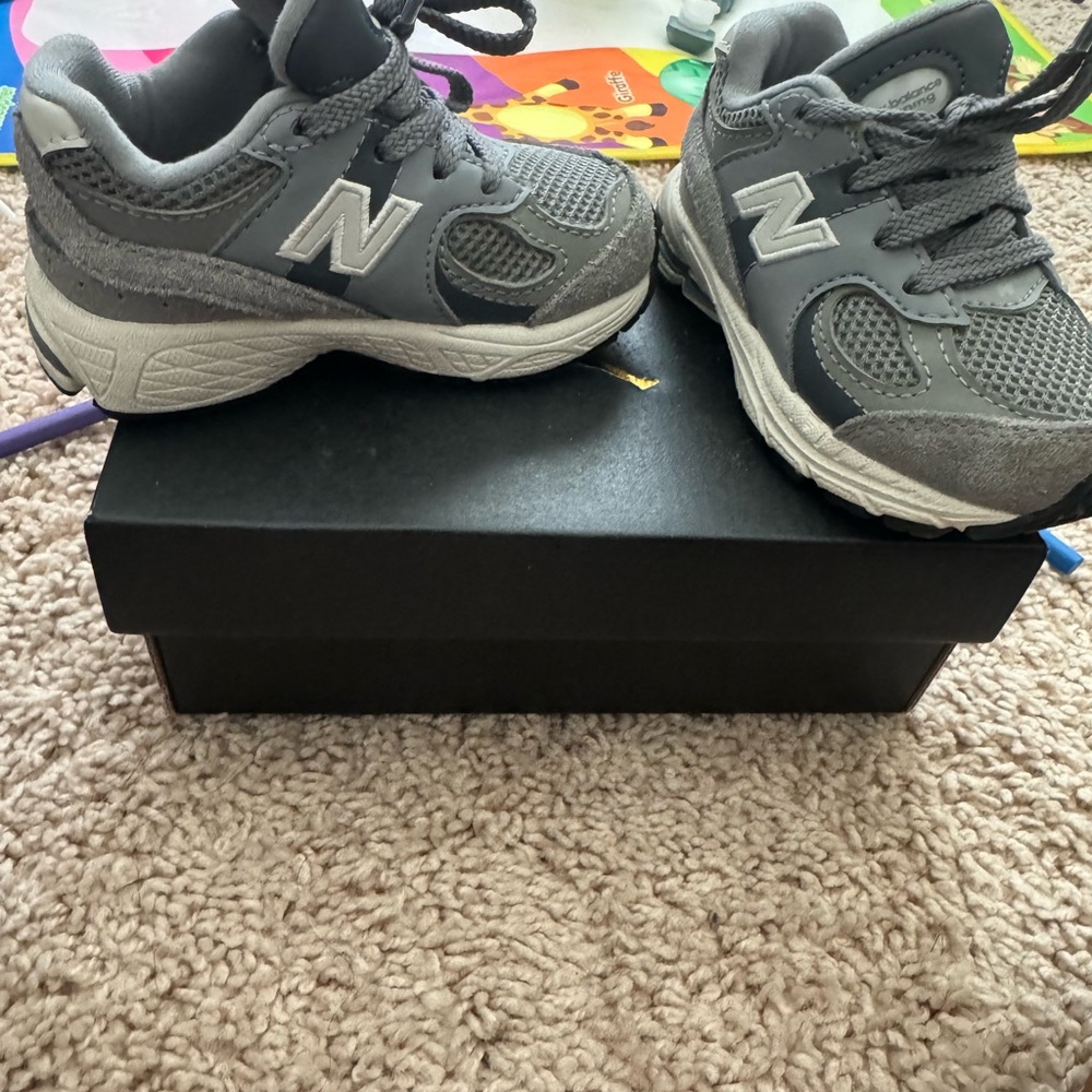 New Balance Kids' Charcoal Sneakers